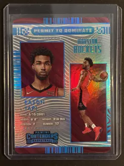 2022-23 Contenders Permit To Dominate Tari Eason RC #12 SSP Case Hit Rockets 🔥 - Image 1