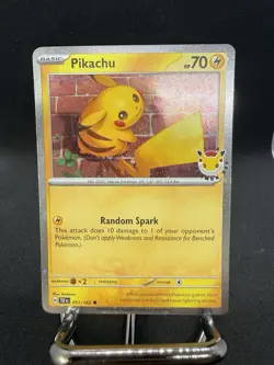 Pikachu 051/162 Pokemon Day 2026 Stamped Promo Near Mint Condition TCG Card - Image 1