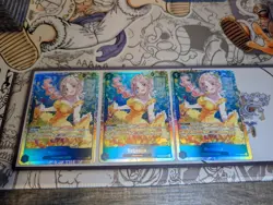 3x Rebecca OP15-053 SR Adventure on Kami's Island One Piece TCG Playset - Image 2