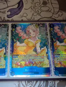 3x Rebecca OP15-053 SR Adventure on Kami's Island One Piece TCG Playset - Image 4