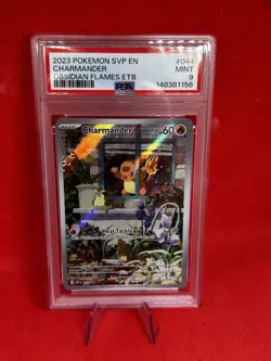 2023 POKEMON SVP EN-SV BLACK STAR PROMO #044 CHARMANDER PSA 9 - Image 1