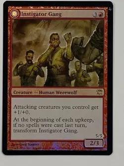 MTG - 1x Instigator Gang - Innistrad - NM - Foil - Rare - Magic the Gathering - Image 2