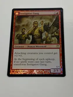 MTG - 1x Instigator Gang - Innistrad - NM - Foil - Rare - Magic the Gathering - Image 4