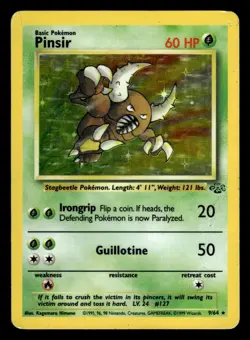 Pinsir 9/64 Holo Rare Jungle Set Pokemon Card - 2 - Image 1