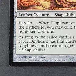MTG - Duplicant - Archenemy - LP - Rare Artifact Creature - Magic The Gathering - Image 3