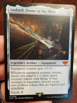 Anduril, Flame Of The West Lord Of The Rings Magic The Gathering, NM - Unplayed - Image 1