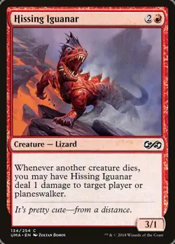 Hissing Iguanar Foil Ultimate Masters 134 NM MTG - Image 1