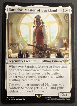MTG - 1x Saradoc Master of buckland - NM Pack Fresh LOTR: Tales of Middle Earth - Image 1