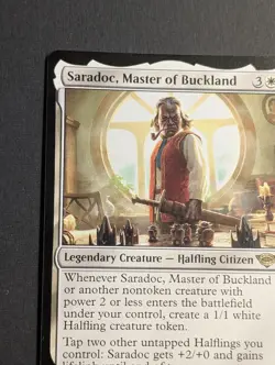 MTG - 1x Saradoc Master of buckland - NM Pack Fresh LOTR: Tales of Middle Earth - Image 3