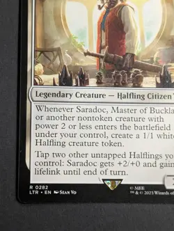 MTG - 1x Saradoc Master of buckland - NM Pack Fresh LOTR: Tales of Middle Earth - Image 5