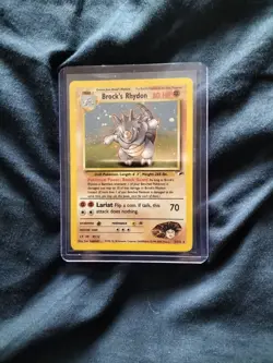 Brock's Rhydon 2/132 Pokemon Card TCG Holo Gym Heroes LP - Image 3