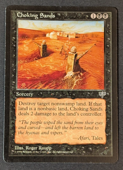 MTG - 1x Choking Sands - Mirage - NM/LP - Vintage - Magic The Gathering - 1996 - Image 1