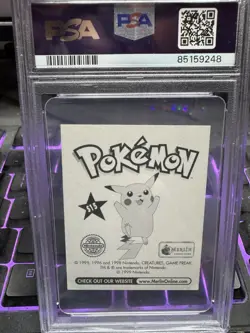 1999 MERLIN POKEMON #S15 GENGAR-PRISM PSA 9 - Image 2