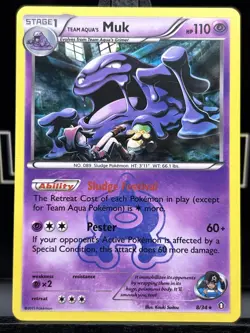 Pokemon - Team Aqua's Muk - 8/34 - Holo Rare - Double Crisis - NM - Image 3