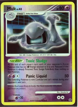2007 POKEMON MUK 56/132 D&P SECRET WONDERS - UNCOMMON REVERSE HOLO (M3) - Image 1
