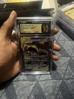 Pokemon TCG CGC Pristine 10 Muk & Alolan Muk GX 029/095 Holo - Image 1