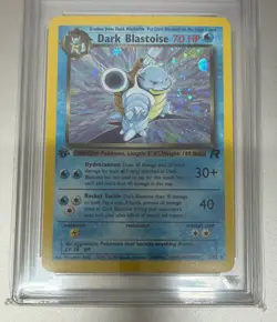 Pokemon TCG 1st Edition Dark Blastoise Holo Card 3/82 Get graded 9 rare card - Image 2