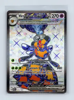 Vespiquen ex 212/197 Ultra Rare Obsidian Flames Pokemon Near Mint - Image 1