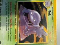Muk 13/62 Holo Rare Fossil Pokemon 1st Edition Holo - Image 1