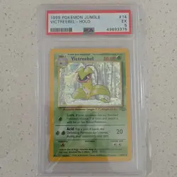 Pokemon Victreebel Jungle Holo Rare PSA 5 14/64 1999 English Unlimited - Image 1