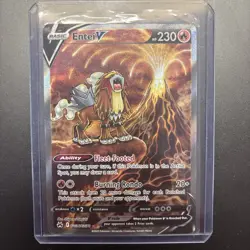 Pokemon TCG Entei V Crown Zenith: Galarian Gallery Gg36/Gg70 Holo Ultra Rare - Image 1