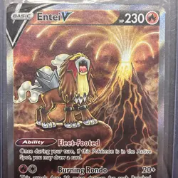 Pokemon TCG Entei V Crown Zenith: Galarian Gallery Gg36/Gg70 Holo Ultra Rare - Image 3