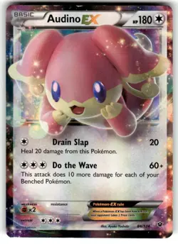 Audino EX Ultra Rare Holo XY - Fates Collide 84/124 LP Pokemon TCG - Image 1