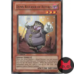 Yugioh Djinn Releaser of Rituals SOVR-EN037 Rare 1st Edition LP - Image 1