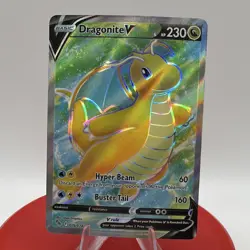 Dragonite V Full Art Ultra Rare 076/078 Pokemon GO Holo English Pokemon TCG NM - Image 1