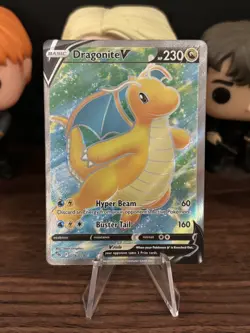 Pokemon TCG Dragonite V 076/078 Pokemon Go Full Art Ultra Rare Holo - Image 1