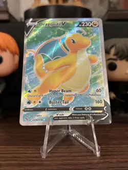 Pokemon TCG Dragonite V 076/078 Pokemon Go Full Art Ultra Rare Holo - Image 3