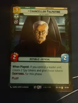 Star Wars Unlimited Chancellor Palpatine I Am The Senate - Image 1