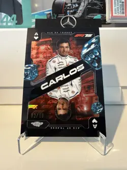 2025 Topps Chrome Logofractor F1 #SCA-7 Carlos Sainz Ace of Trades Black /10 - Image 1