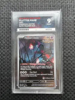 Flutter Mane SVP 097 Pokemon Center Stamped - Ace 9 - Black Star Promo - Pokemon - Image 1