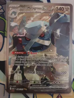 Pokemon TCG: Steven's Metagross Ex 289/217 Ascended Heroes SIR - Image 1
