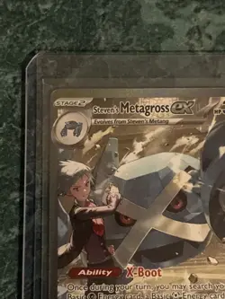 Pokemon TCG Steven's Metagross EX Full Art Holo Rare 289/217 Ascended Heroes NM - Image 3