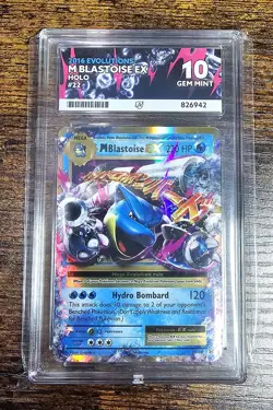 Ace 10 M Blastoise Ex Xy Evolutions 22/108 Pokemon Card - Image 1