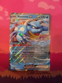 Pokemon Card Blastoise ex 030/142 Double Rare Stellar Crown Near Mint - Image 1