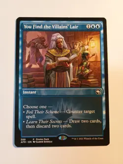 You Find The Villains Lair 399 Promo Pack Mtg Magic The Gathering Regular AFR NM - Image 1