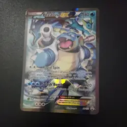 Pokemon TCG Blastoise EX XY122 Full Art Holo Black Star Promo - Image 1