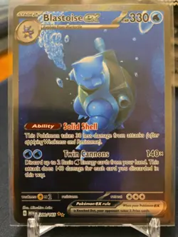 Pokemon Blastoise ex 200/165 Scarlet & Violet 151 Special Illustration Rare Holo - Image 1