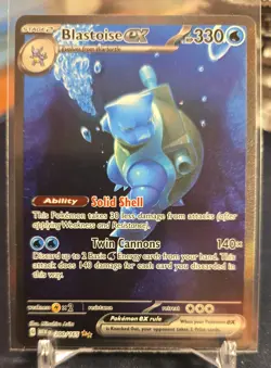 Pokemon Blastoise ex 200/165 Scarlet & Violet 151 Special Illustration Rare Holo - Image 3