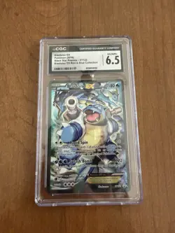 Pokemon 2016 Blastoise EX XY122 Holo Generations XY Black star Promo CGC 6.5 NM+ - Image 1
