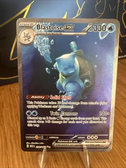 Pokemon TCG Blastoise EX 200/165 and charizard ace 9 - Image 1