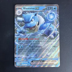 Blastoise EX 009/165 Jumbo Card Blooming Waters Pokemon 151 - Image 1