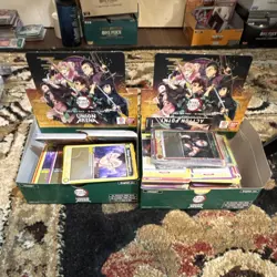 2 Bandai Union Arena Demon Slayer all pulls still in boxes - Image 1