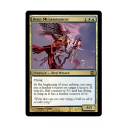 WOTC MtG Alara Reborn Aven Mimeomancer (R) (Foil) NM - Image 1