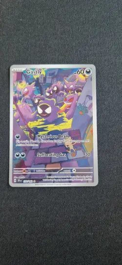 Pokemon TCG Gastly Holo Illustration Rare Card 177/162 Temporal Forces Near Mint - Image 1