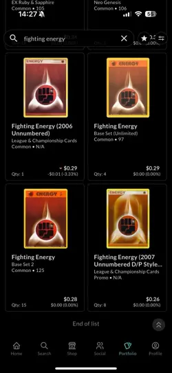 Pokemon Fighting Energy Lot (54 Cards) | WotC & EX Era | Expedition, Neo, Base - Image 3