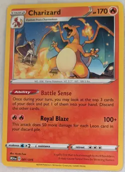Charizard HP170 Stage 2 001/015 2024 Pokemon Card Nintendo - Image 1